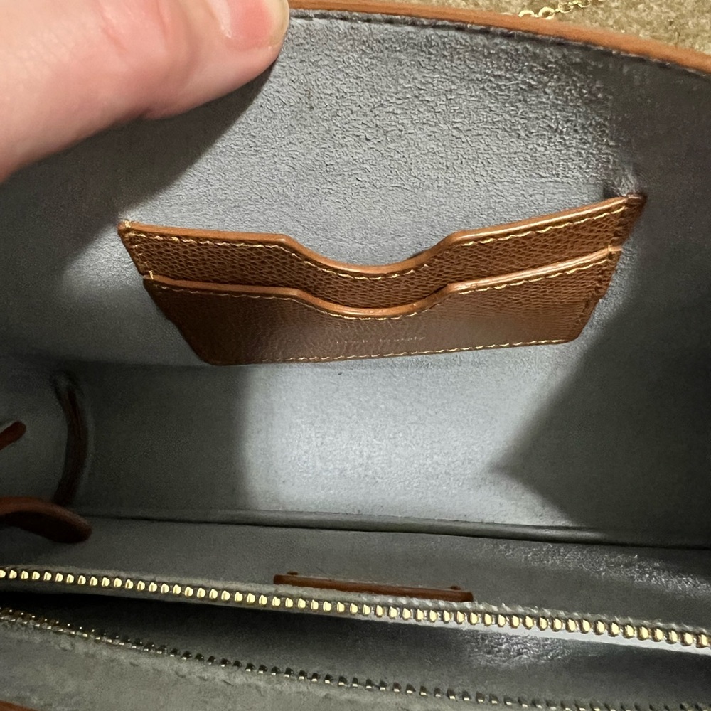 Senreve Aria Belt Bag with Gold Chain Pebbled Leather - Picture 6 of 7